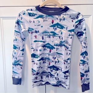 Boys Hanna Anderson Ice Skating pajama top size 10